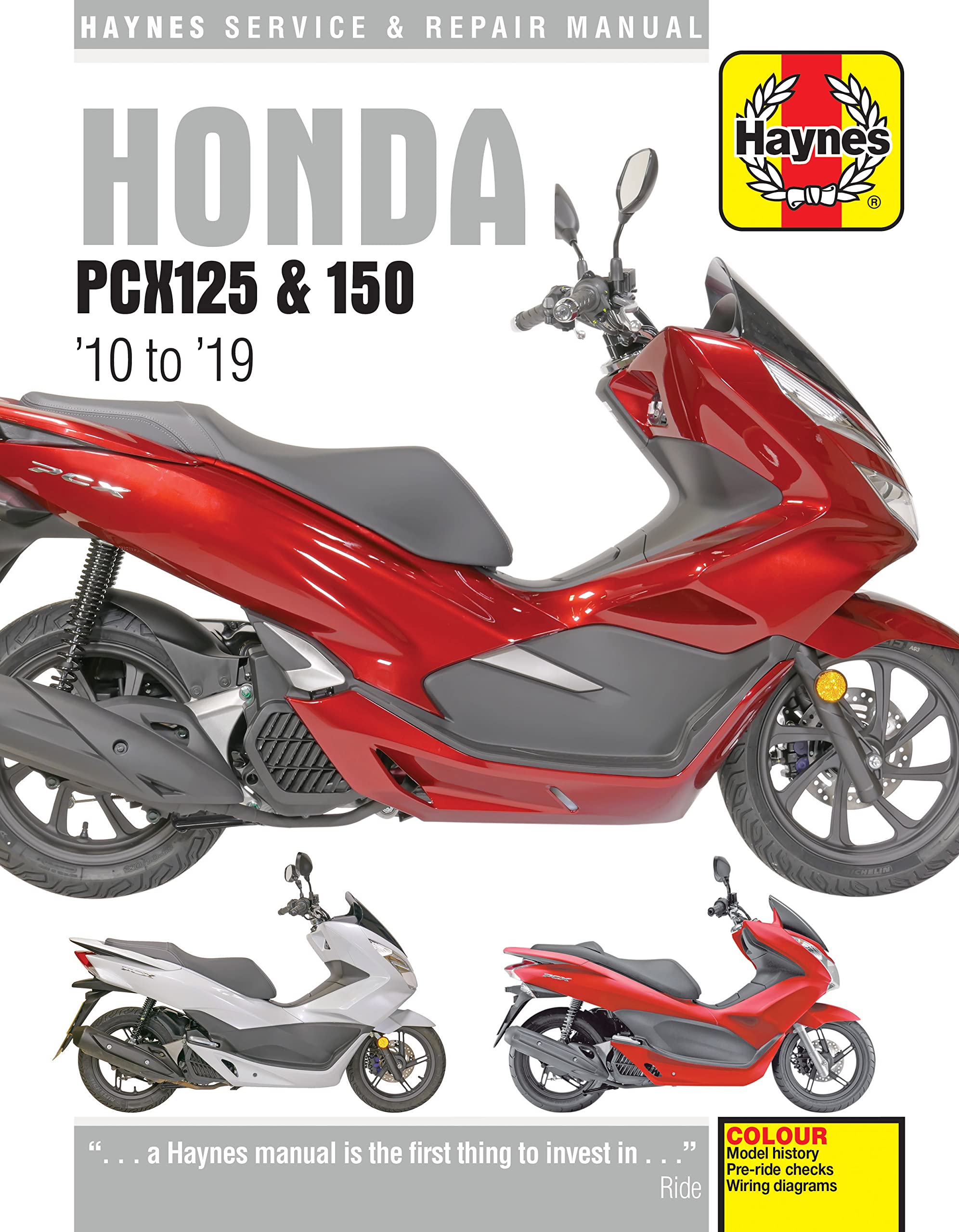 Honda PCX125 &150 (10-19) (Haynes Service & Repair Manual) book