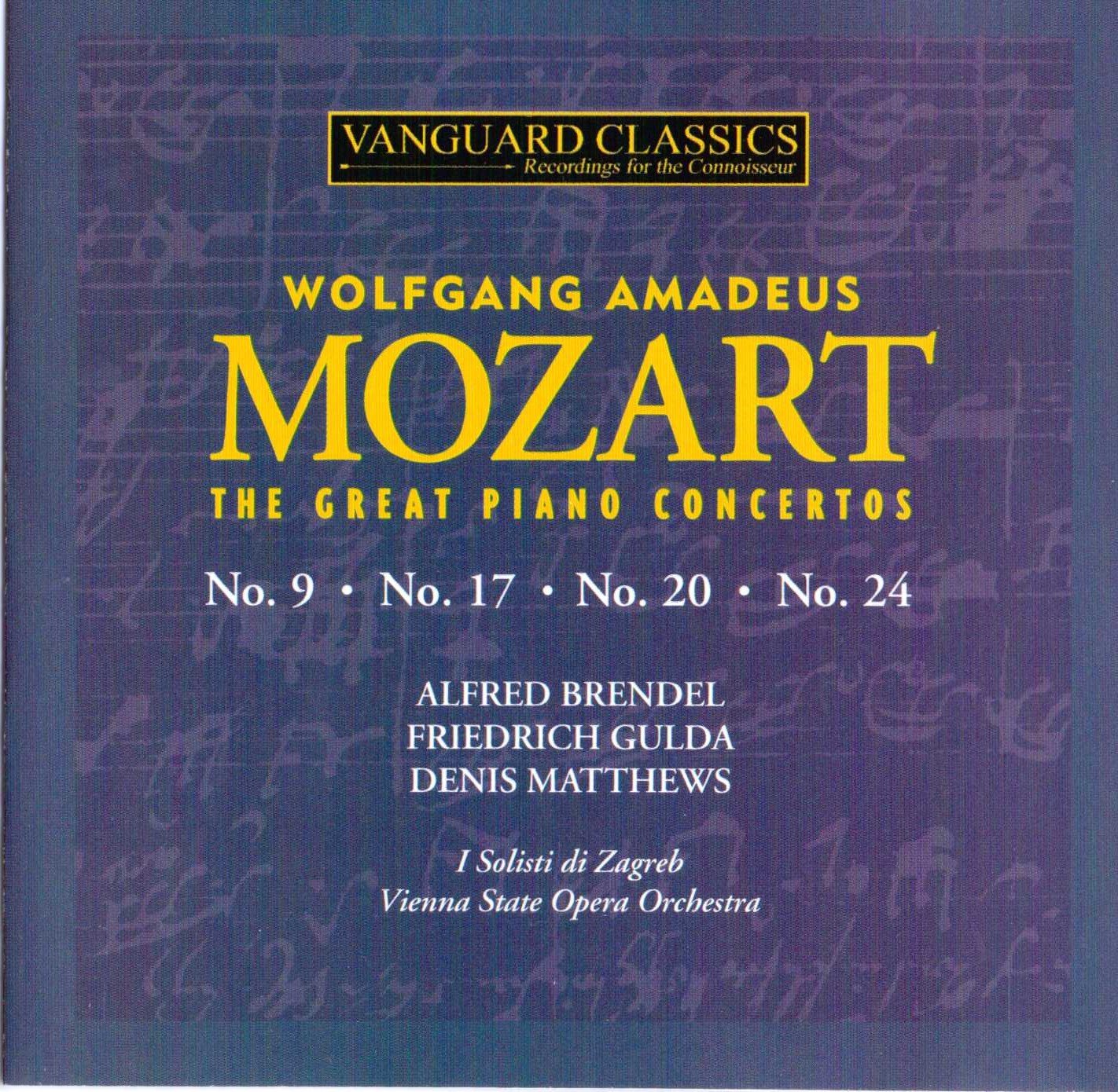 Mozart: Klavierkonzerte 9,17,20 & 24 Classical
