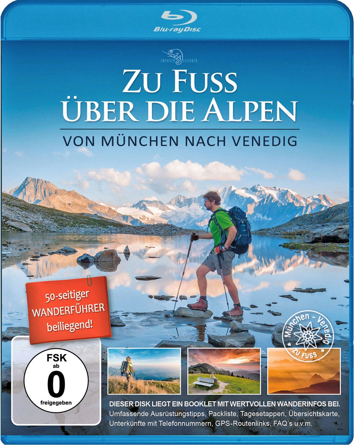 Zu Fuß über die Alpen, München-Venedig / Der Kinofilm | incl. 50-seitiger Wanderführer Movies