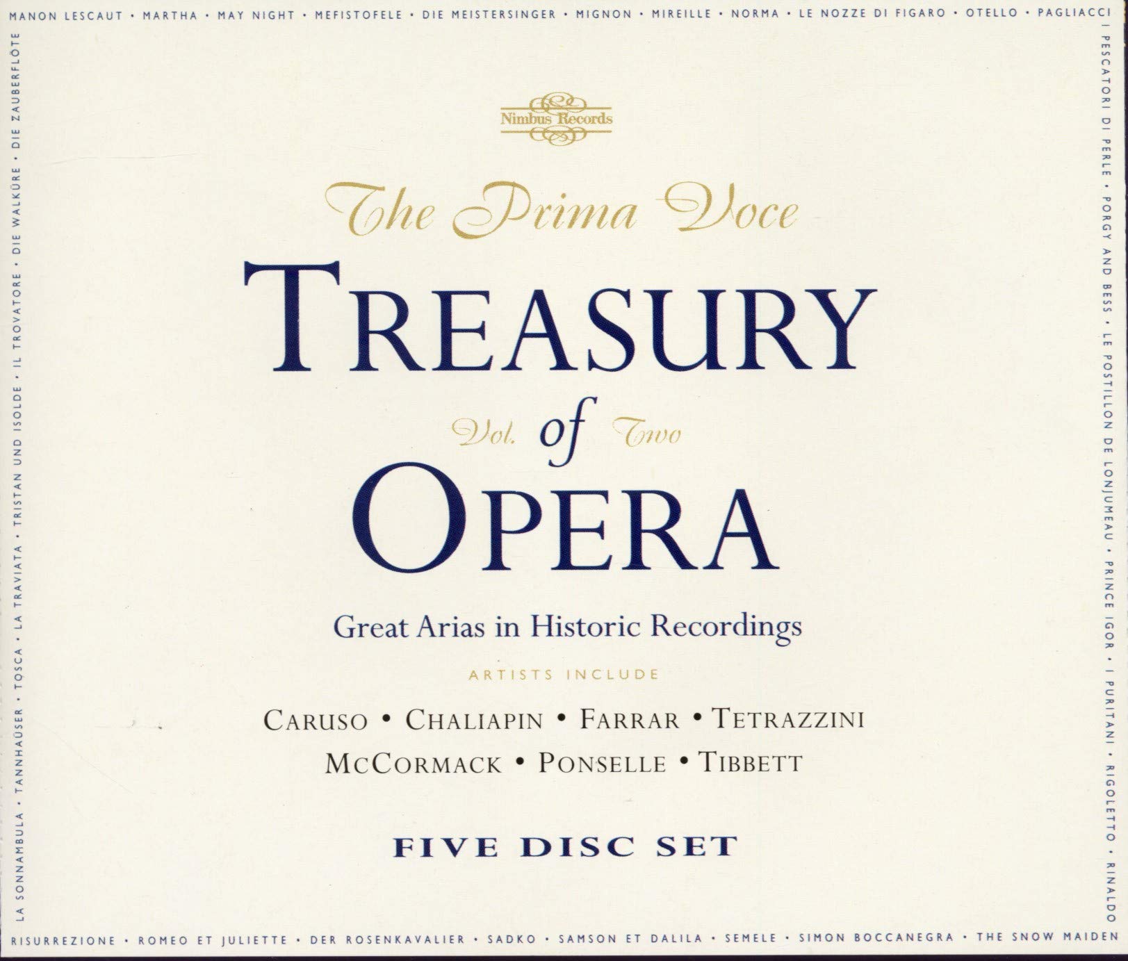 Prima Voce - Treasury Of Opera Vol. 2 Classical