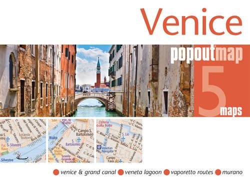 Venice PopOut Map, 5 maps: Venice & Grand Canal, Veneta Lagoon, Vaporetto Routes, Murano (Popout Maps) Leisure, Home & Garden
