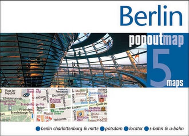Berlin PopOut Map, 5 maps: Berlin Charlottenburg & Mitte, Potsdam, Locator, S-Bahn & U-bahn (Popout Maps) Leisure, Home & Garden