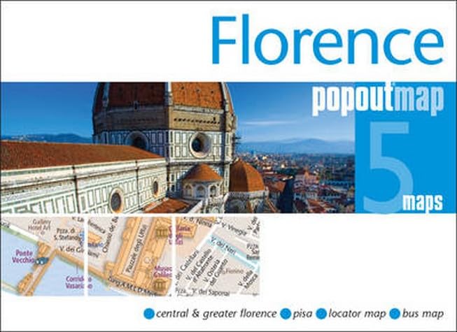 Florence PopOut Map, 5 maps: Central & Greater Florence, Pisa, Locator Map, Bus Map. Handy pocket size pop up city map of Florence (Popout Maps) Leisure, Home & Garden