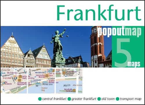 Frankfurt PopOut Map, 5 maps: Central Frankfurt, Greater Frankfurt, Old Town, Transport Map (Popout Maps) Leisure, Home & Garden