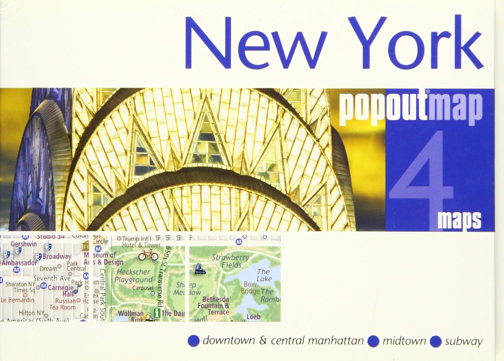 New York: PopOut Maps: Downtown & Central Manhattan, Midtown, Subway Leisure, Home & Garden