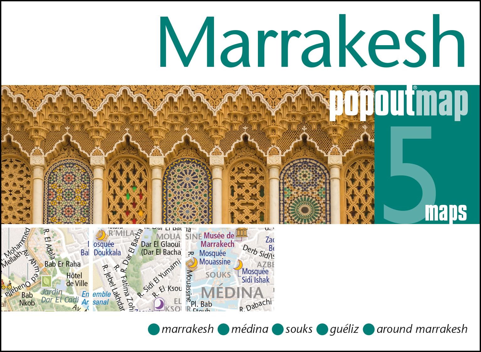 Marrakesh Double: Handy pocket size pop up city map of Marrakesh (Popout Maps) Stationery