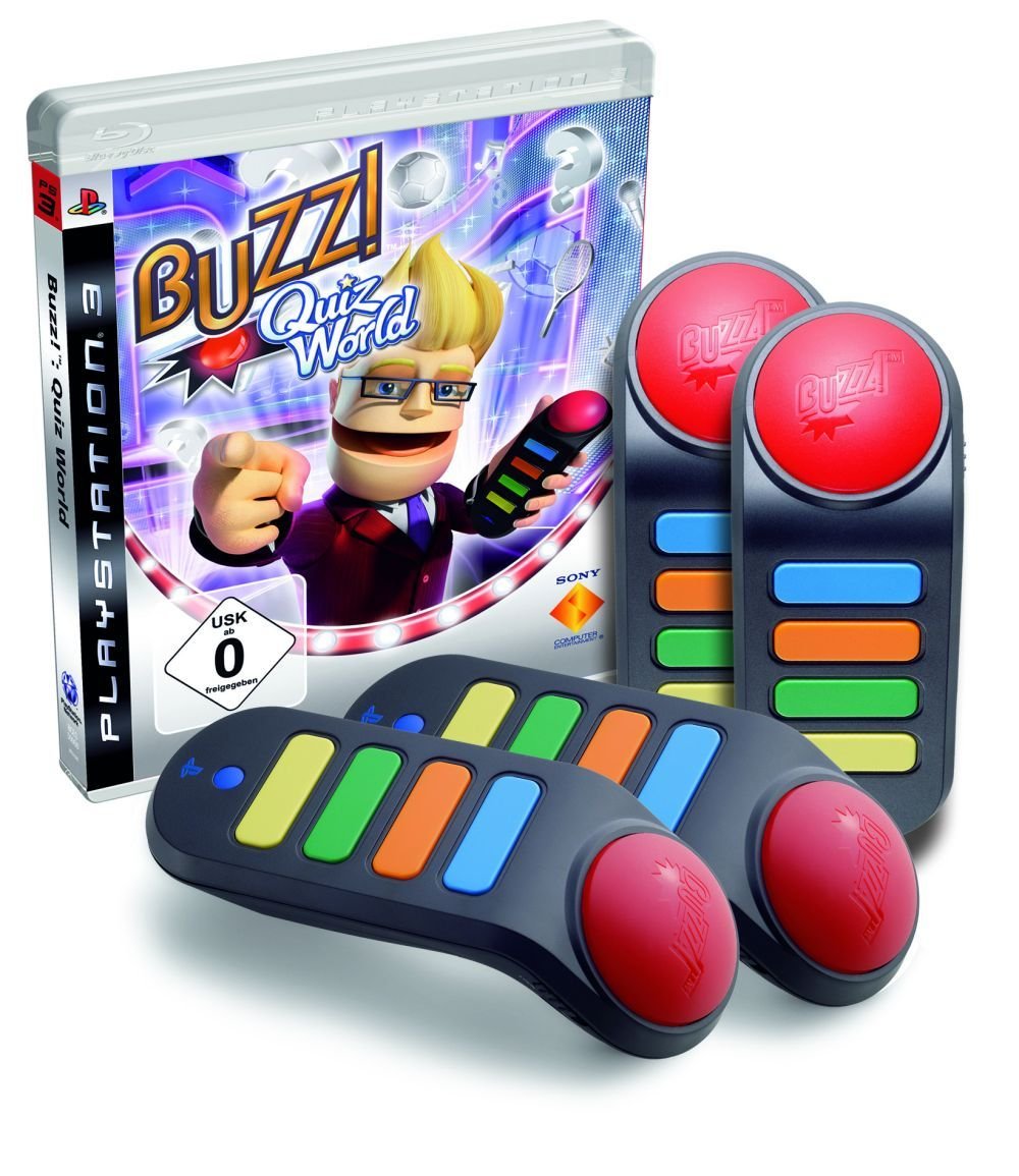 Product Image: BUZZ! - Quiz World + 4 Wireless Buzzer