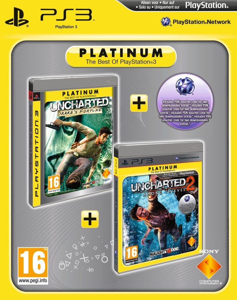 Uncharted: Drake's Fortune & Uncharted 2: Among Thieves - Platinum Double Pack PlayStation 3