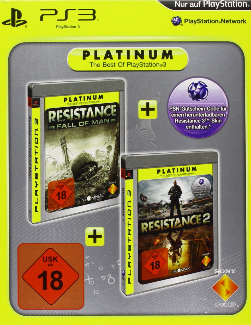 Resistance Twin - Pack (Resistance 2 + Resistance: Fall of Man) - PlayStation 3