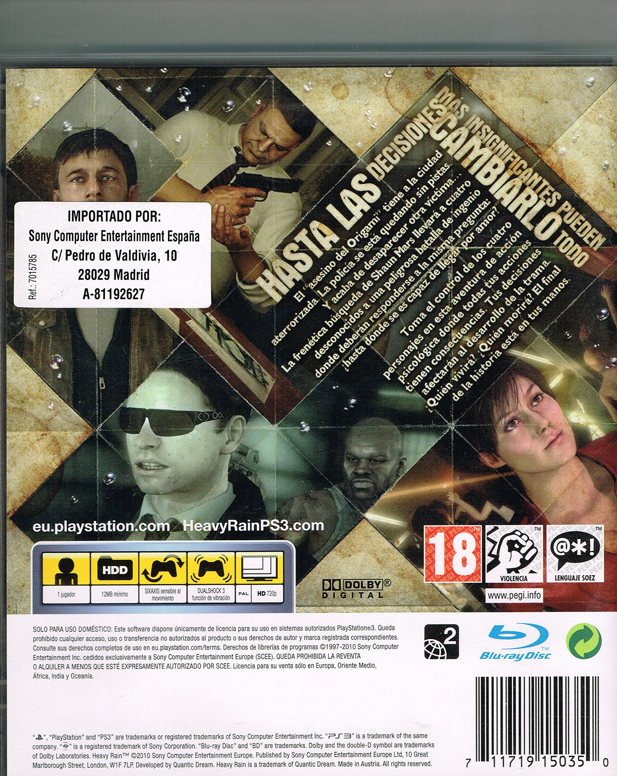 Heavy Rain PlayStation 3