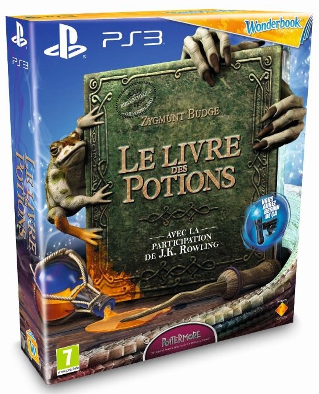 Wonderbook : Book Of Potions + Wonderbook + Pack Découverte Move game