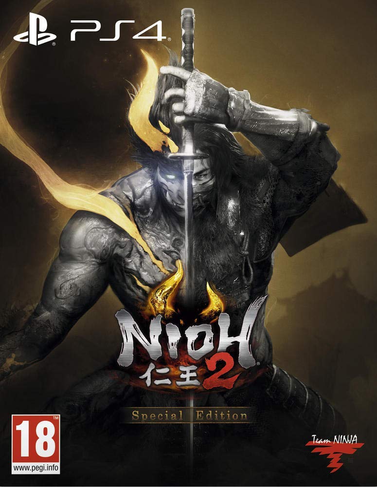 Sony, Nioh 2 PS4, Édition Spéciale, Mode en Ligne et Multijoueur, Version Physique avec CD, Langue : Français, PEGI 18+, Jeu pour game