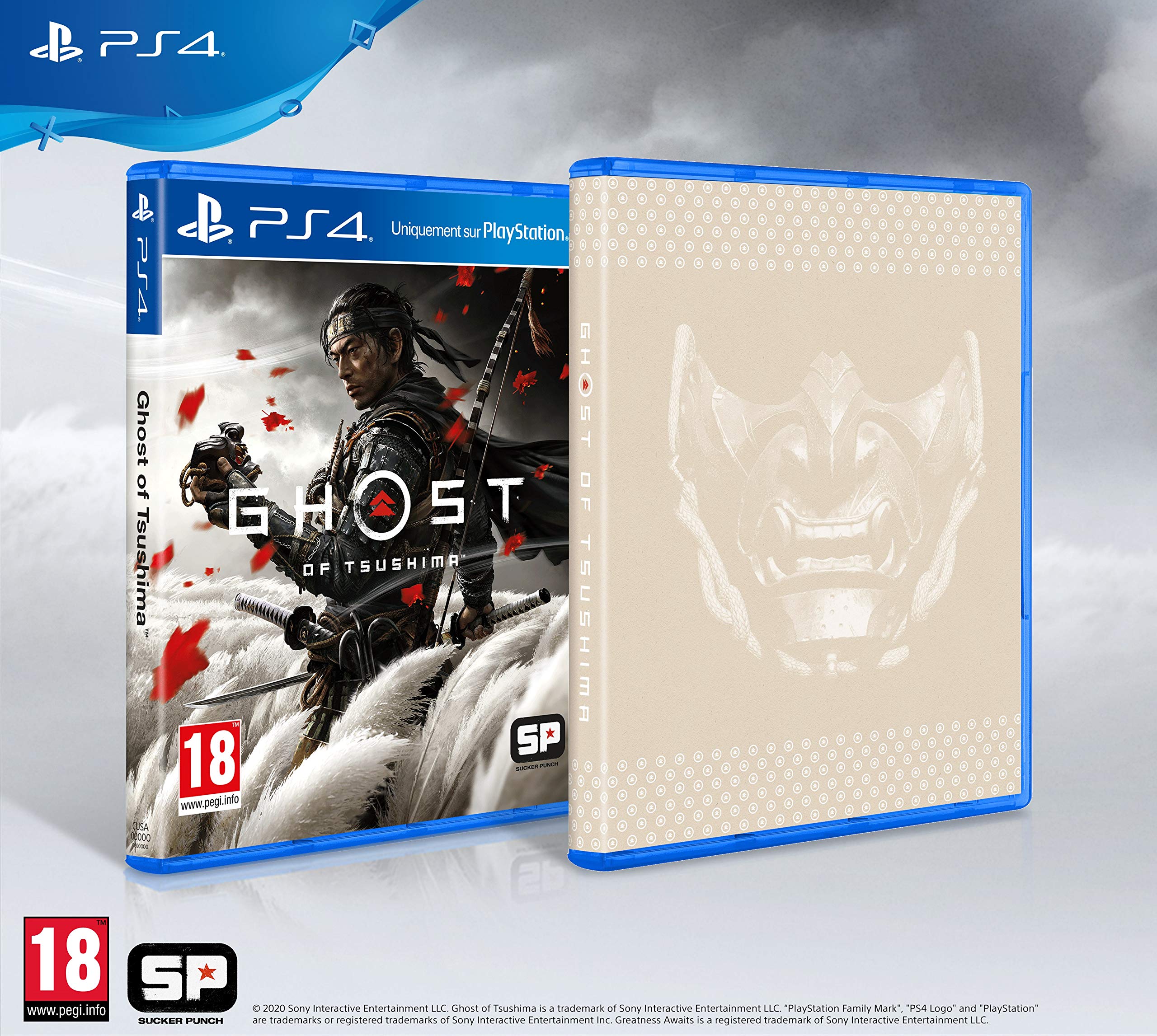 Sony, Ghost of Tsushima sur PS4, Jeu d'action et d'aventure, Édition Standard +, Version physique, En français, 1 joueur, PEGI 18 PlayStation 4