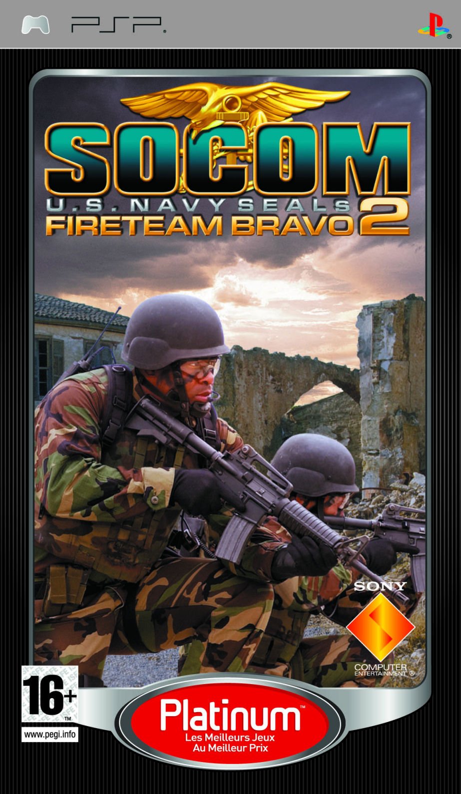 SOCOM U.S Navy SEALs:Fireteam Bravo2 PSP Platium game