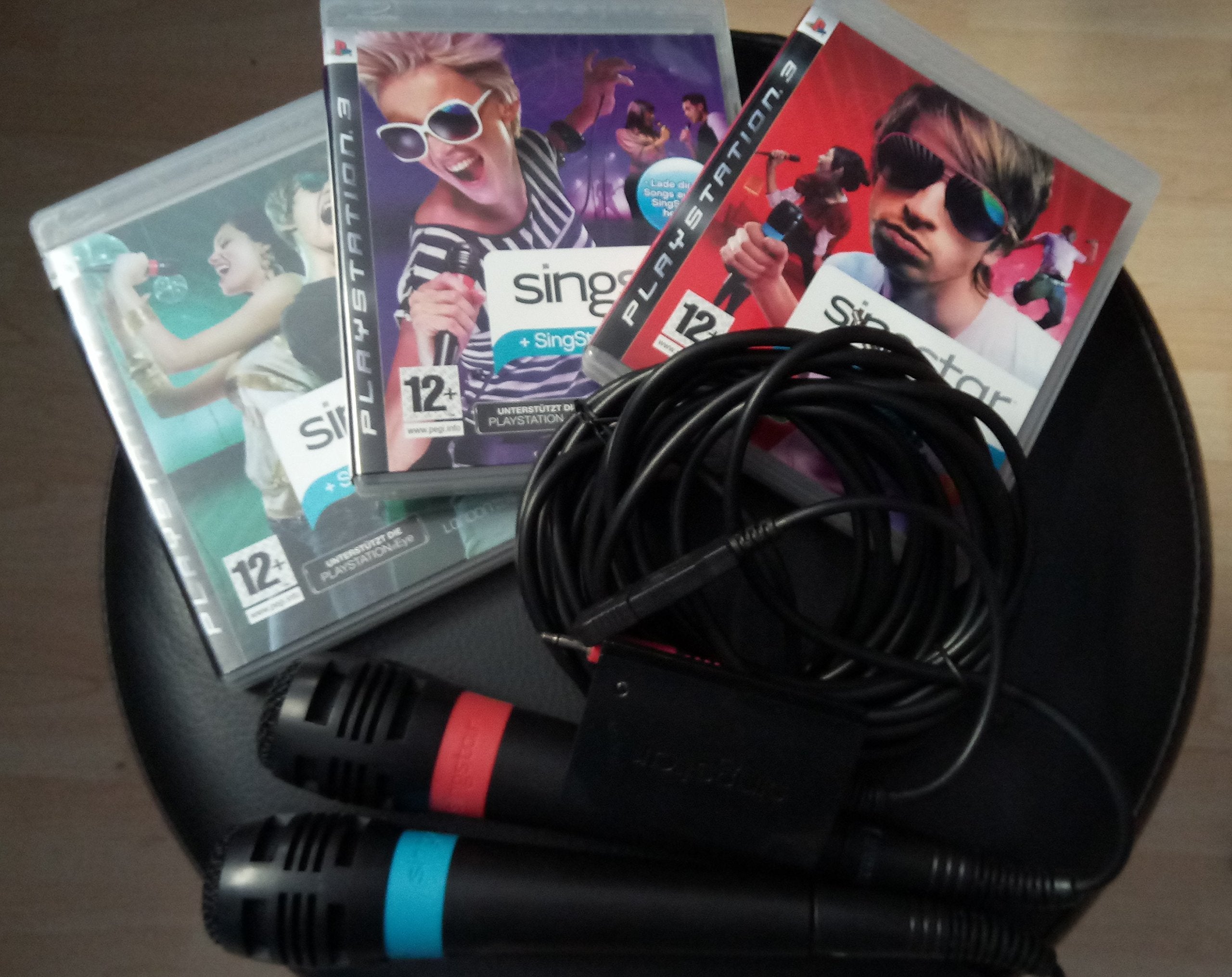 PS3 Singstar vol.1 - 2 - 3 + Mikrofone Older Consoles