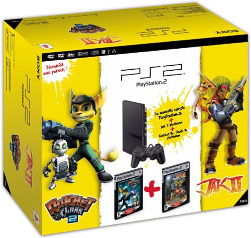 Pack PlayStation TWO + Ratchet and Klank 2 + Jak 2 game