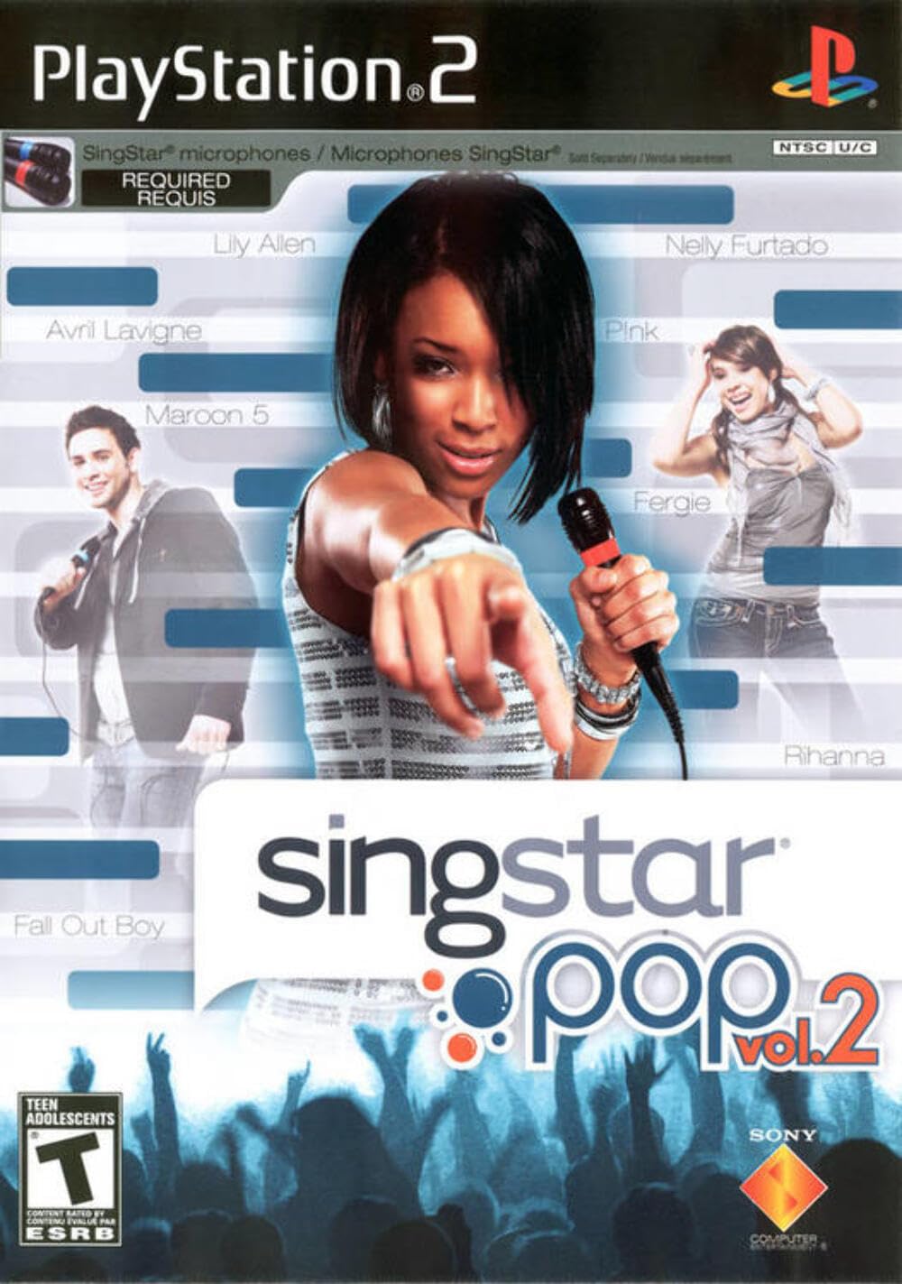 PlayStation 2 - PS2 Konsole inkl. SingStar Deutsch Rock-Pop Vol. 2 + 2 Mikrofone Older Consoles