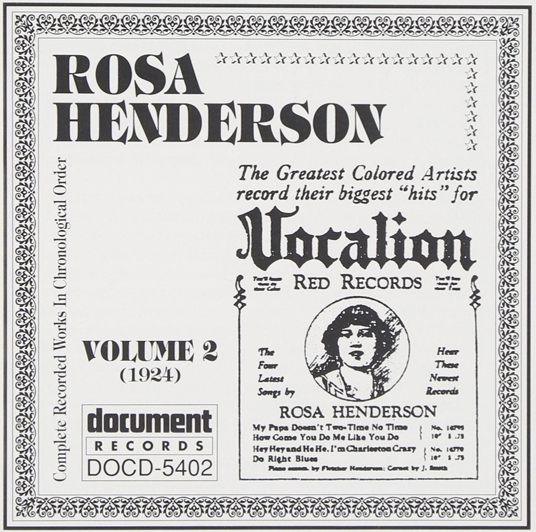Rosa Henderson - Rosa Henderson Vol 2 1924 Blues