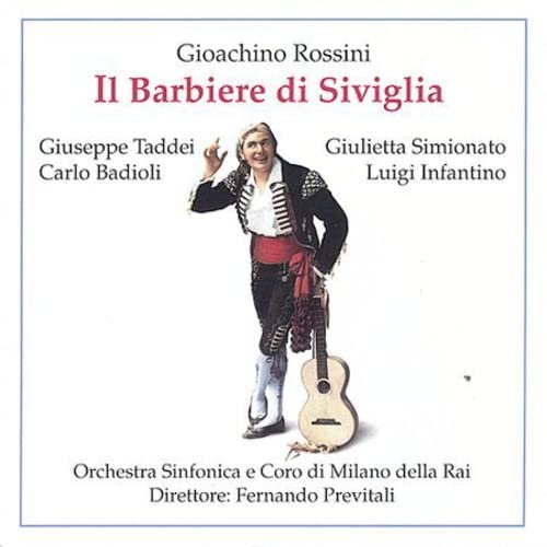 Rossini : Barbiere Di Siviglia 1950. Previtali, Taddei, Infantino, Simionato, Badioli cd