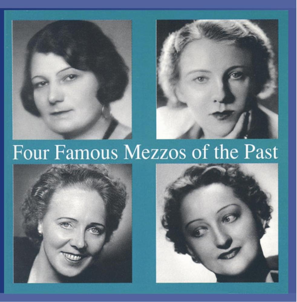 Four Famous Mezzos Of The Past (Rünger, Beckmann, Höngen und Milinkovic) Classical