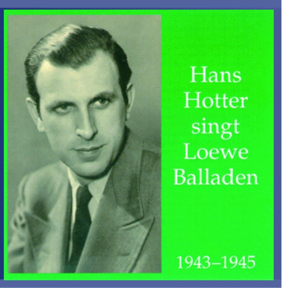 Hans Hotter Singt Balladen Von Loewe Classical