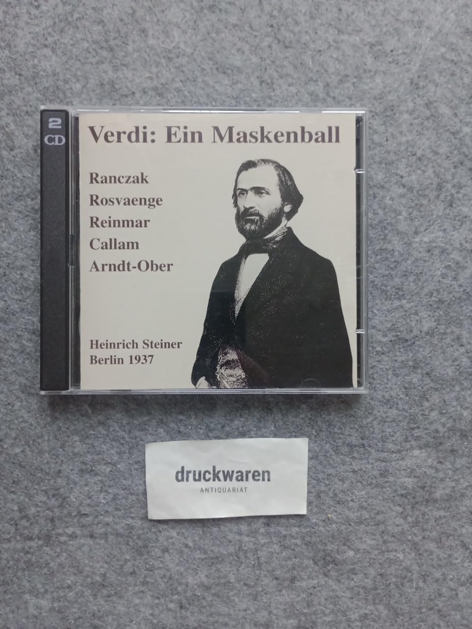 Verdi - Ein Maskenball Live 1938 cd