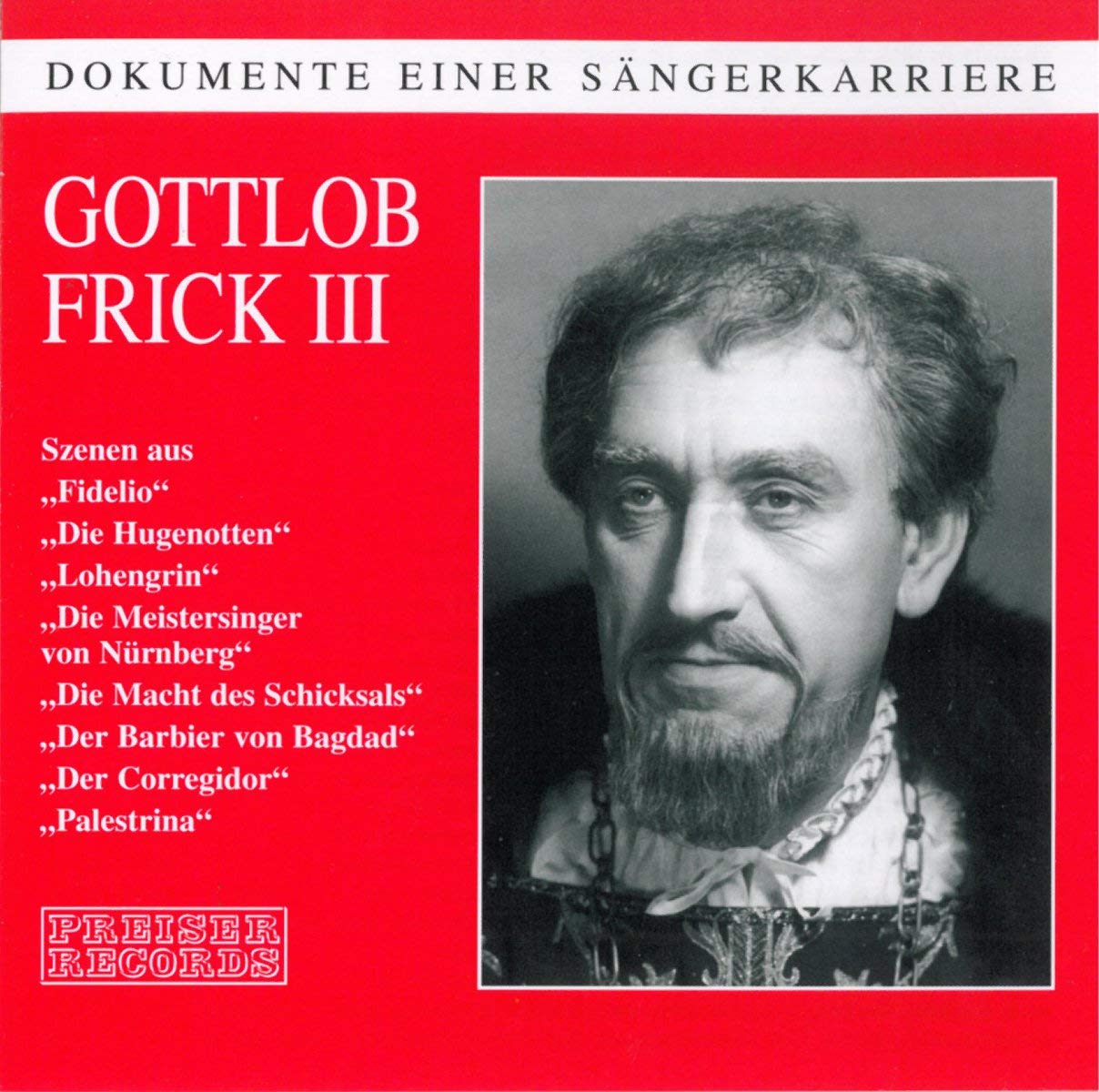 Dokumente einer Sängerkarriere - Gottlob Frick III Music