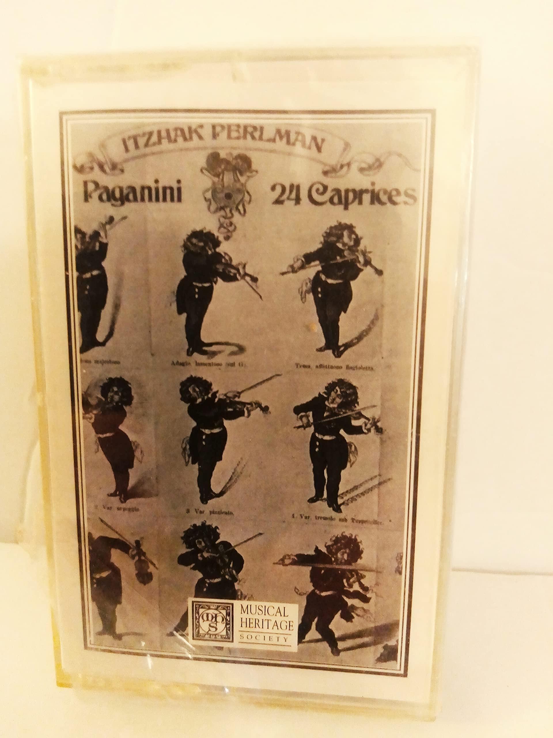 Itzhak Perlman Paganini 24 Caprices, Op. 1 Opera Musical Heritage Society Audio Cassette Music