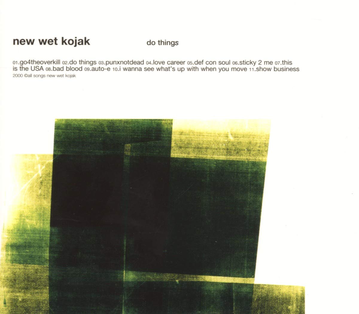 New Wet Kojak - Do Things cd