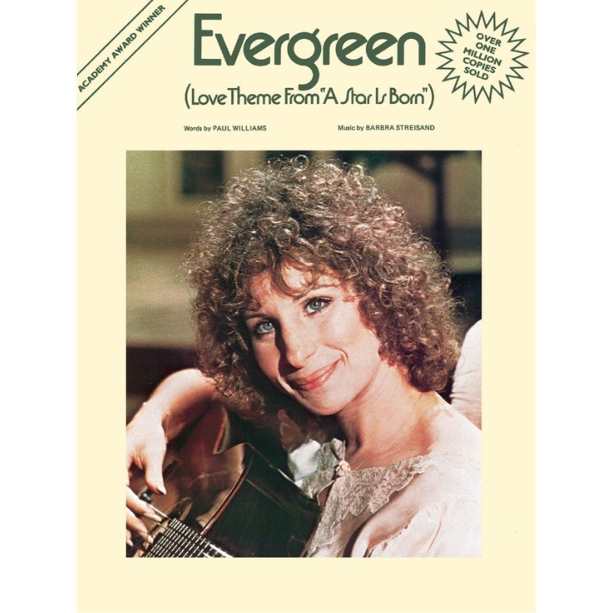 Evergreen (Love Theme from A Star Is Born) - Piano, Vocal and Guitar - Buch Books