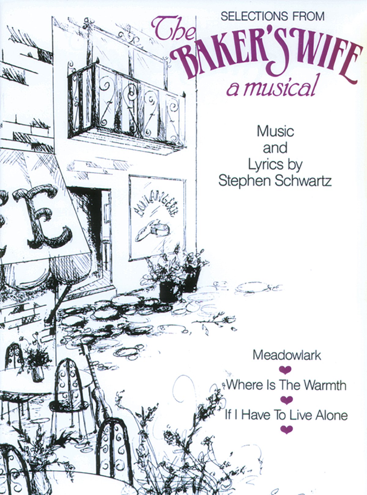Selections from the Baker's Wife: A Musical Sheet Music