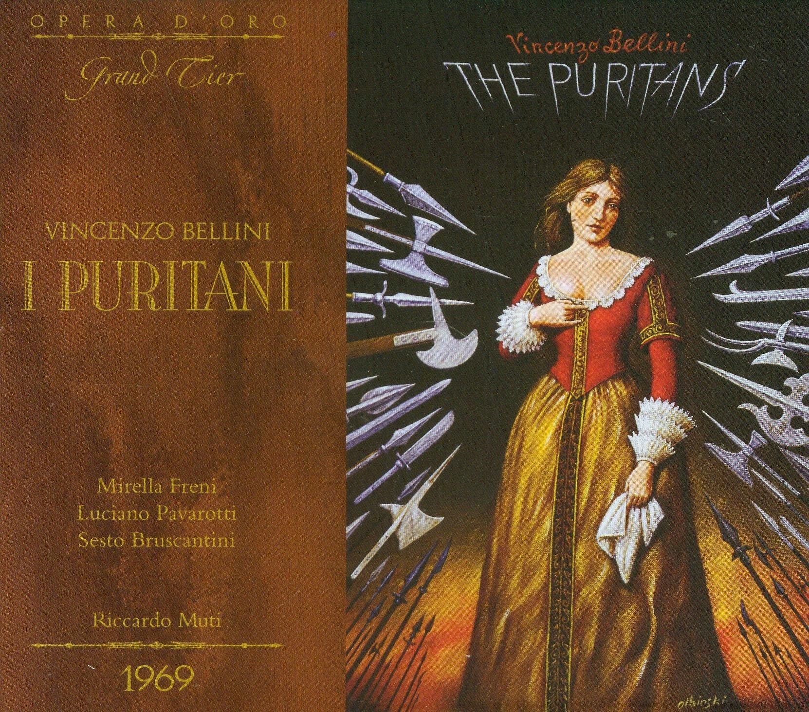 Bellini : I puritani. Freni, Pavarotti, Bruscantini, Muti. cd
