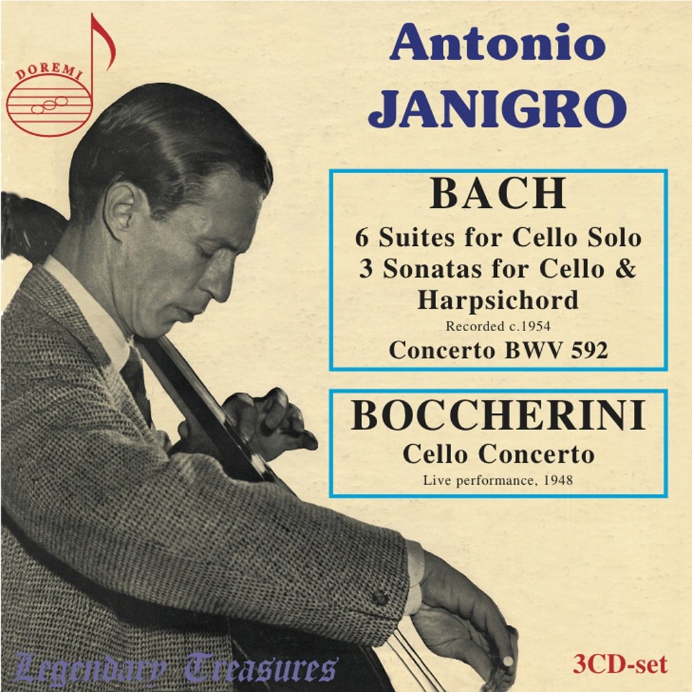 Bach: 6 Suites for Cello Solo, 3 Sonatas for Cello & Harpsichord / Boccherini: Cello Concerto cd