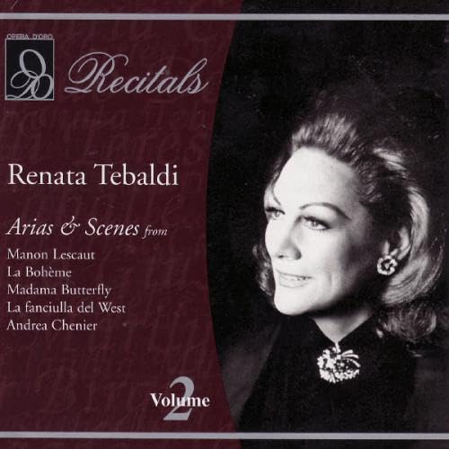 Tebaldi : Récital II cd
