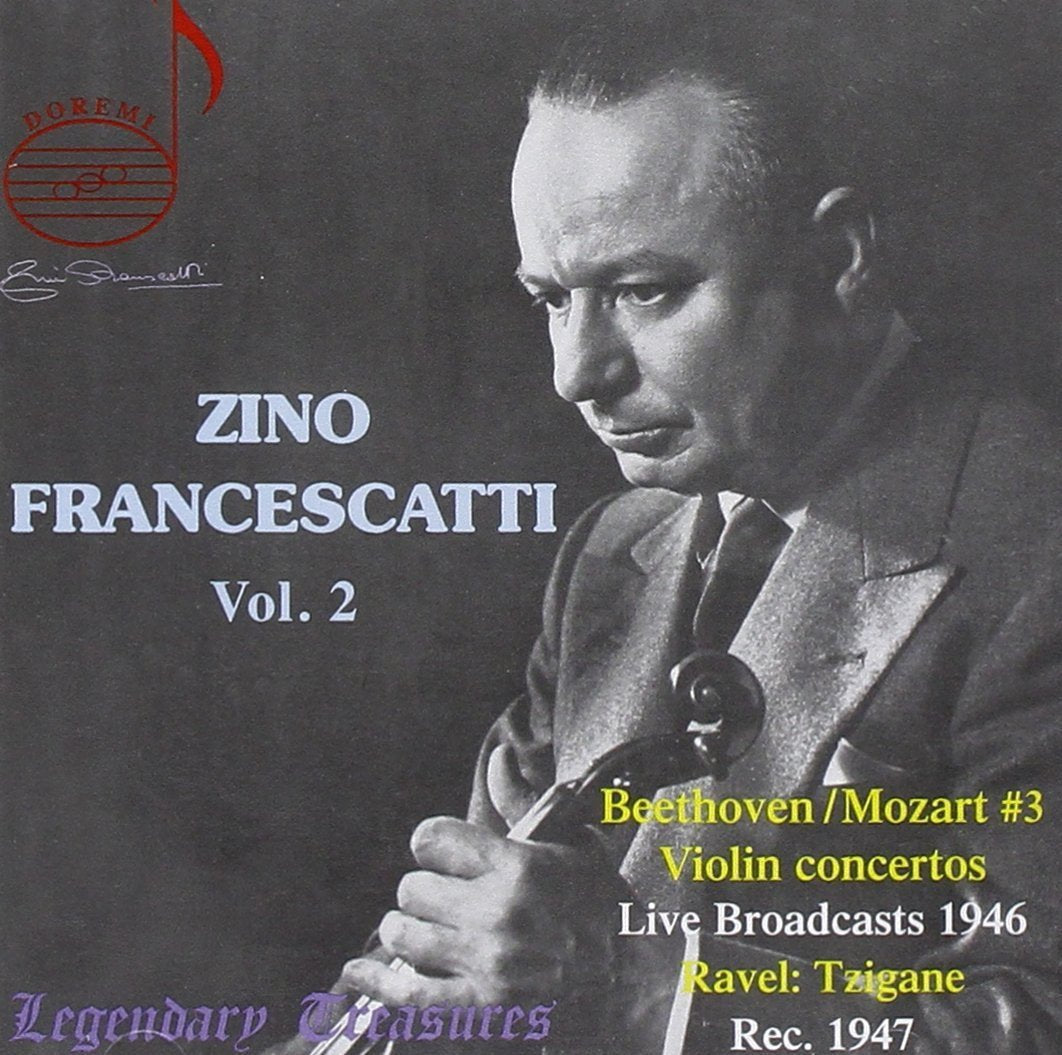 Zino Francescatti Volume 2 : Concertos pour Violon cd