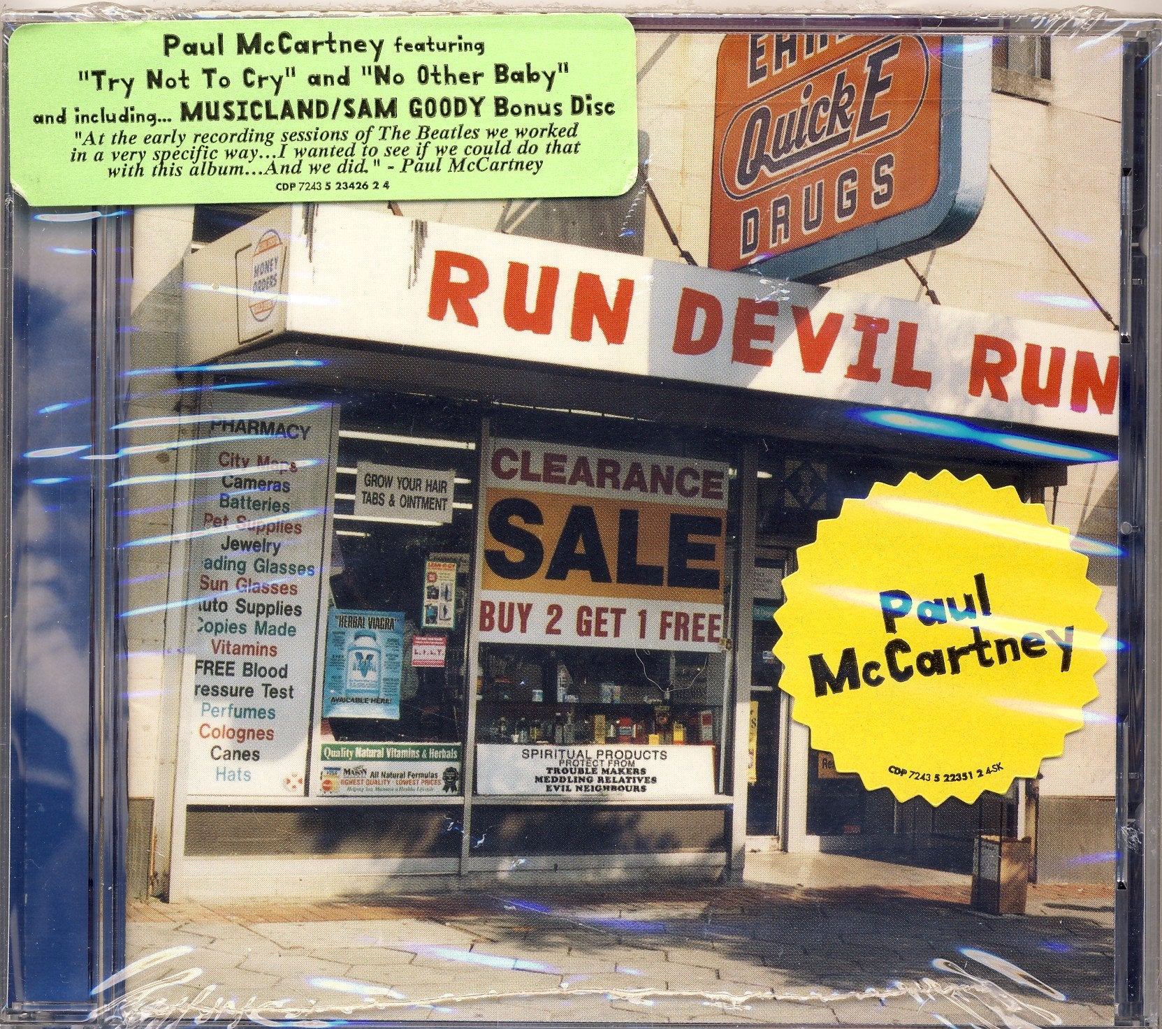 Run Devil Run w/Musicland Bonus Disc by Paul McCartney (0100-01-01) Music