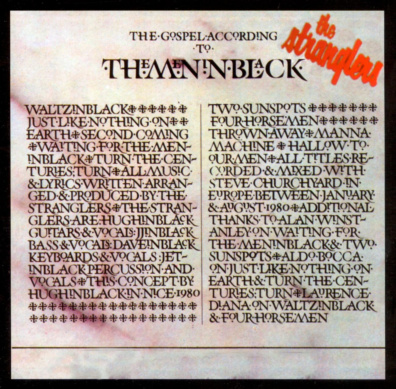 (The Gospel According To) The Meninblack Alternative & Indie