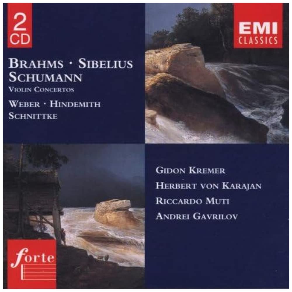 Brahms / Sibelius / Schumann / Weber / Hindemith / Schnittke: Violin Concertos Classical