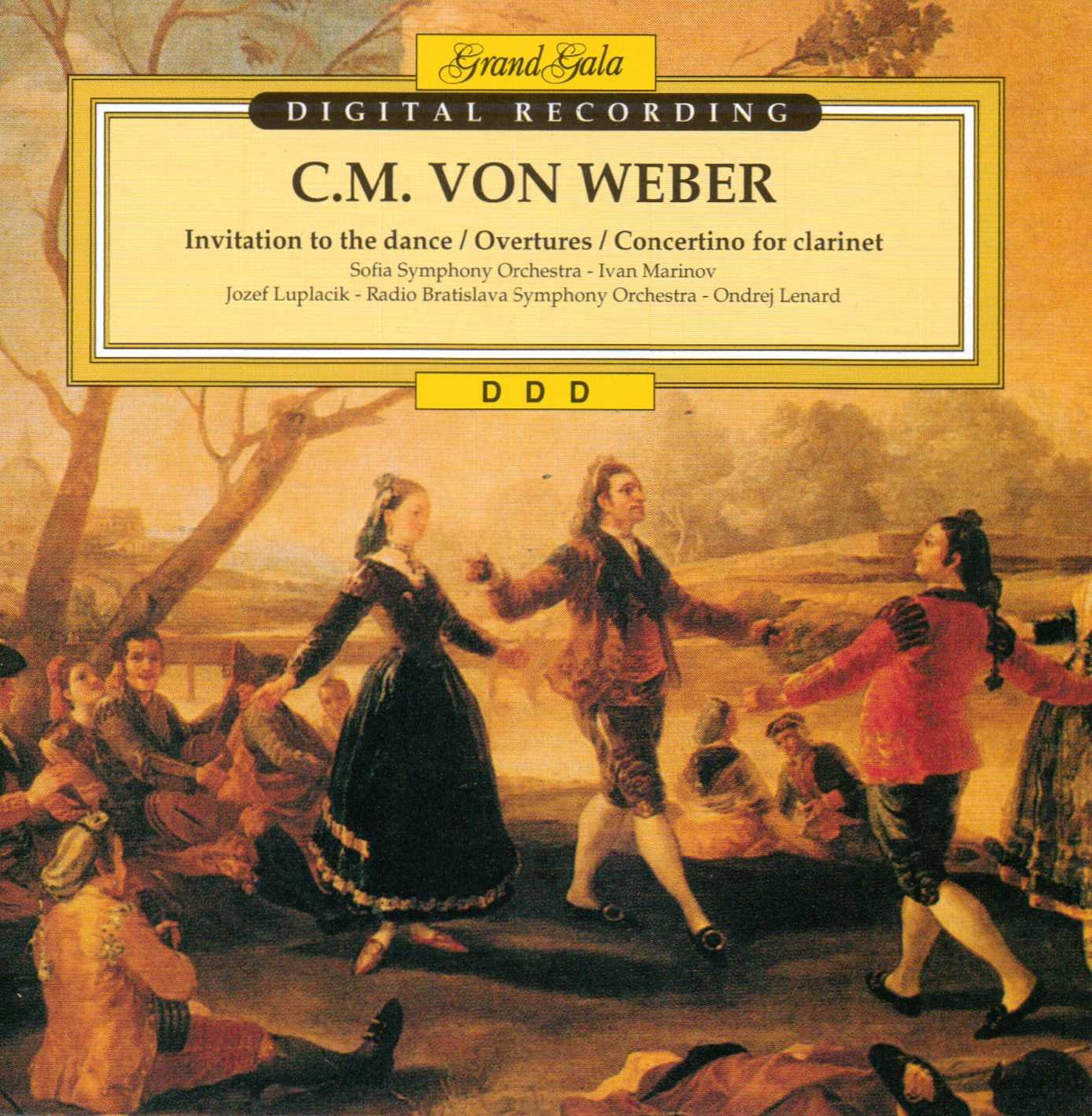Weber:Invitation To The Dance/Overtures/Concertino For Clarinet Music
