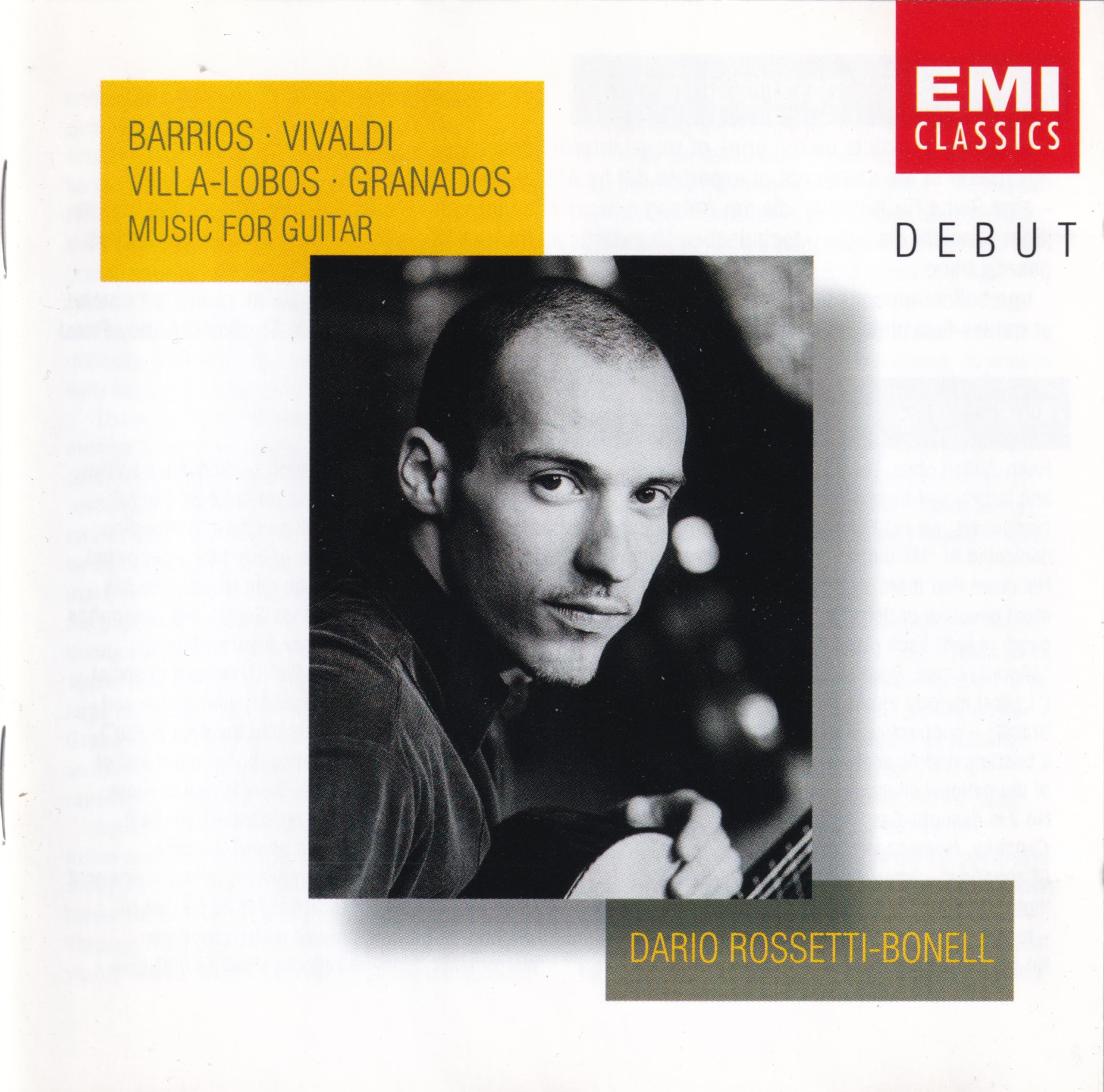 Debut - Dario Rossetti-Bonell (Werke für Gitarre von Barrios, Villa-Lobos, Granados) Classical