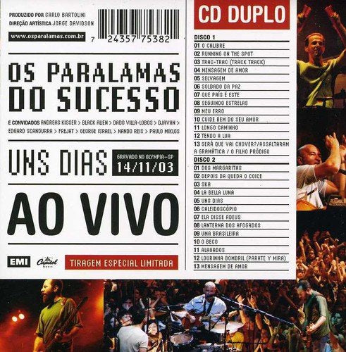 Uns Dias Ao Vivo Reggae