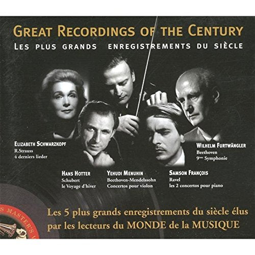 Les Plus Grands Enregistrement du siècle cd