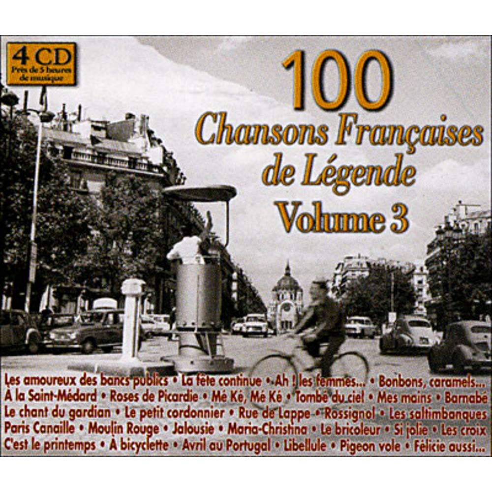 100 Chansons Françaises de Légende Vol. 3 (Coffret 4 CD) cd