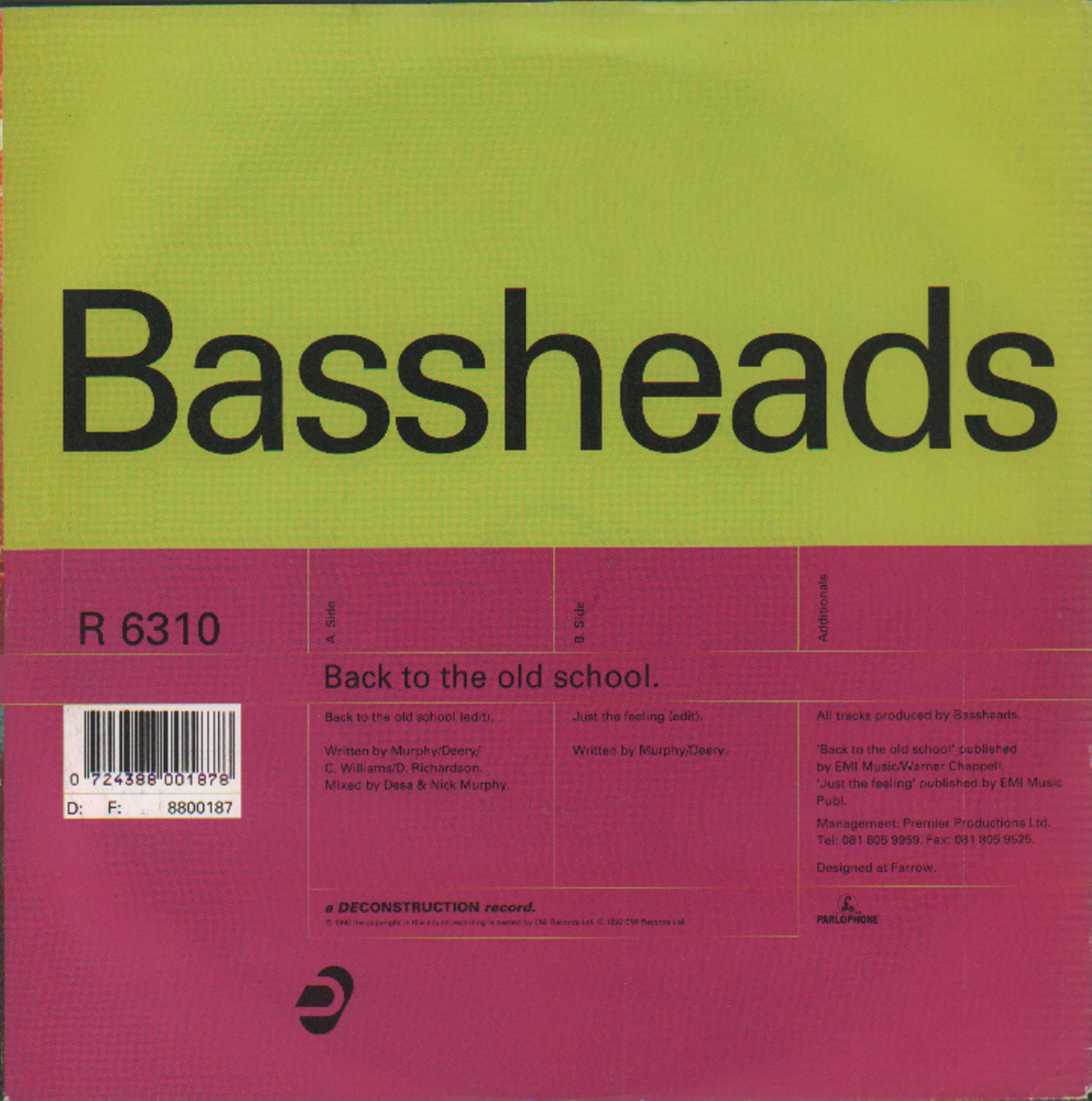 Back To The Old School-7" 45 cd