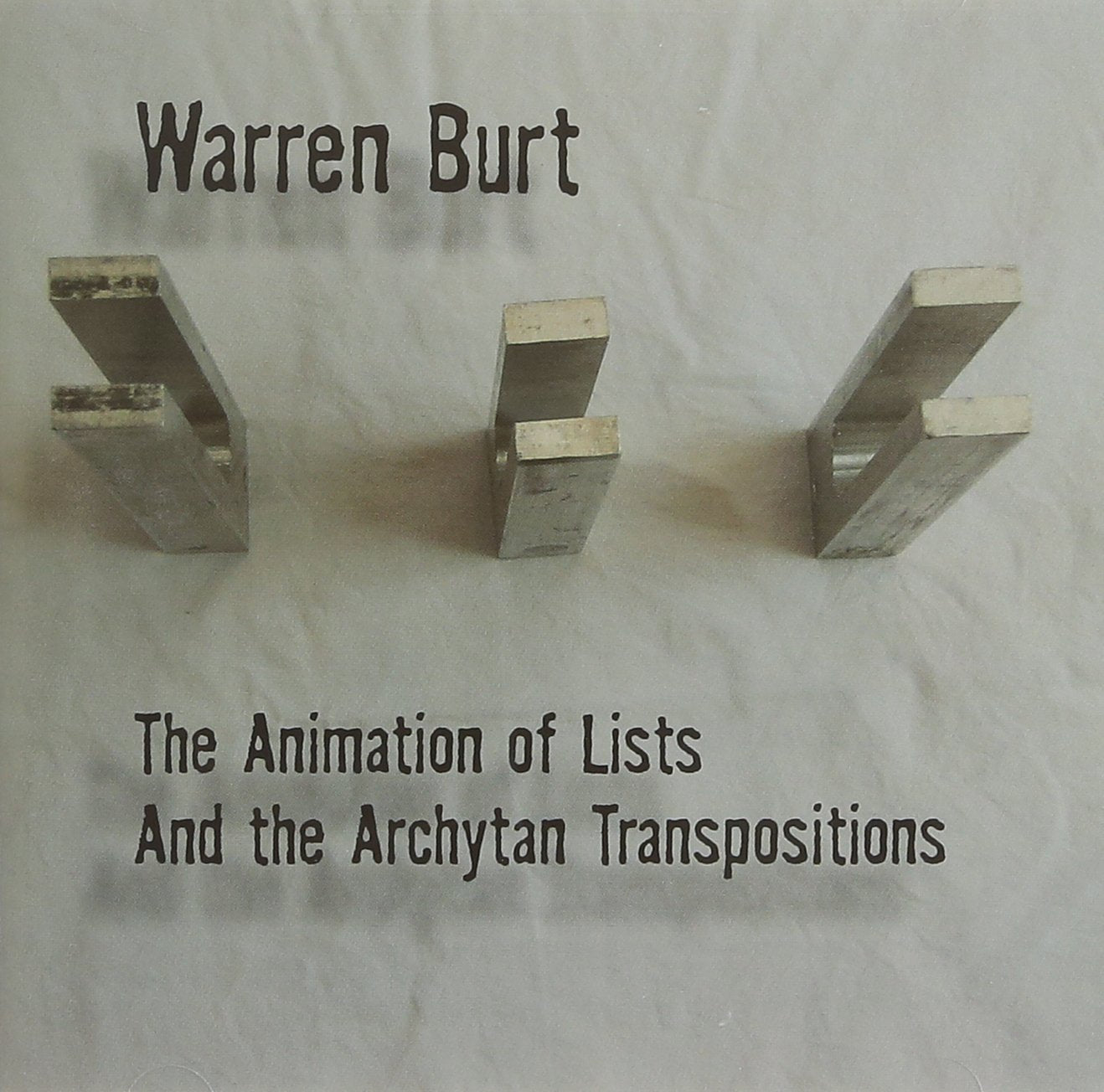 Warren Burt - The Animation Of Lists And- Dance & Electronic