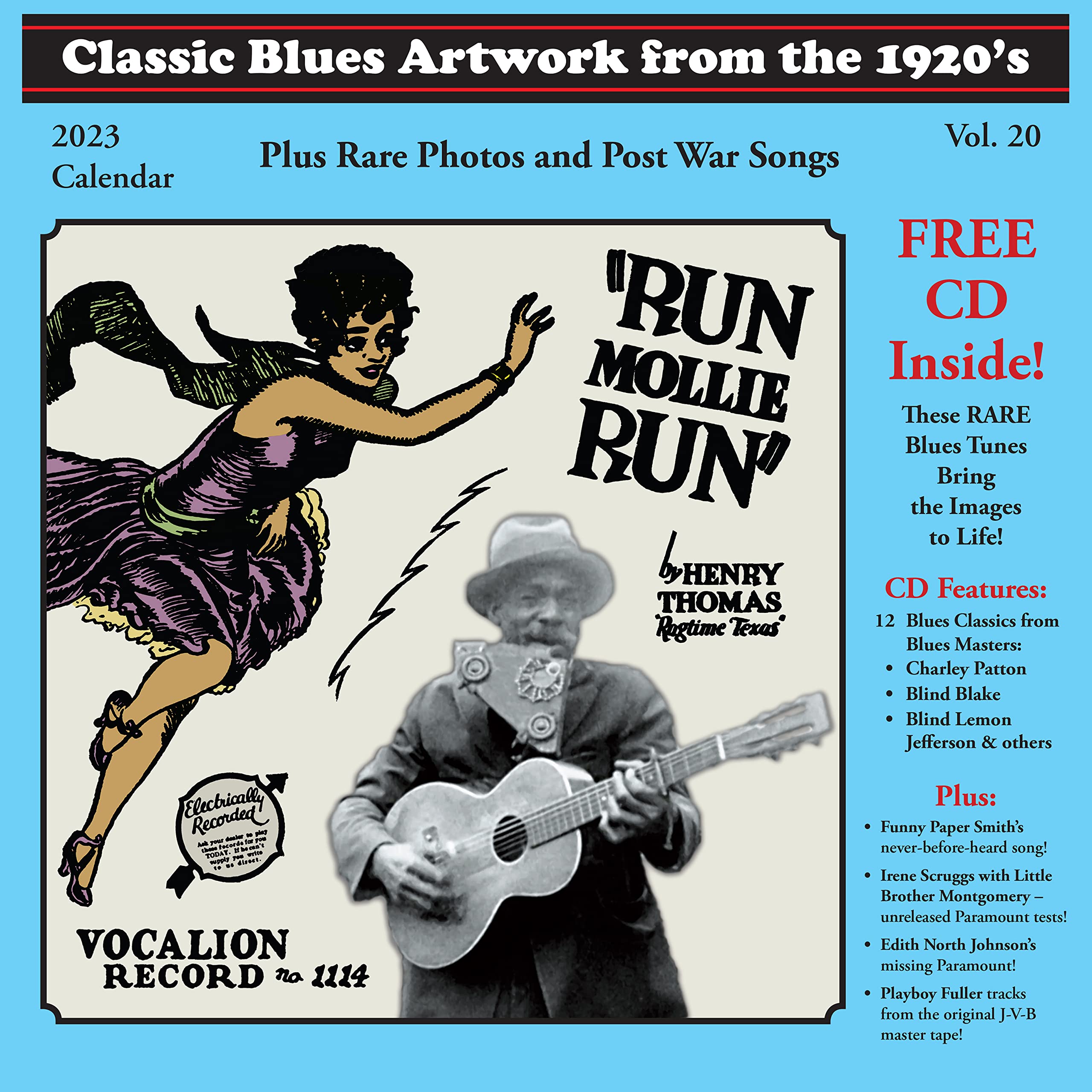 Classic Blues Artwork from The 1920S Calendar (2023) (Various Artists) cd