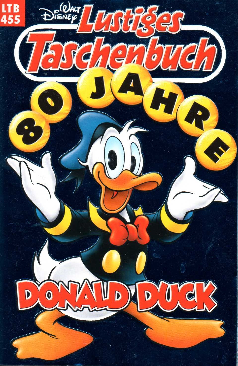 Lustiges Taschenbuch LTB Nr. 455 - 80 Jahre Donald Duck Jubiläums-Ausgabe Cover BLAU Books