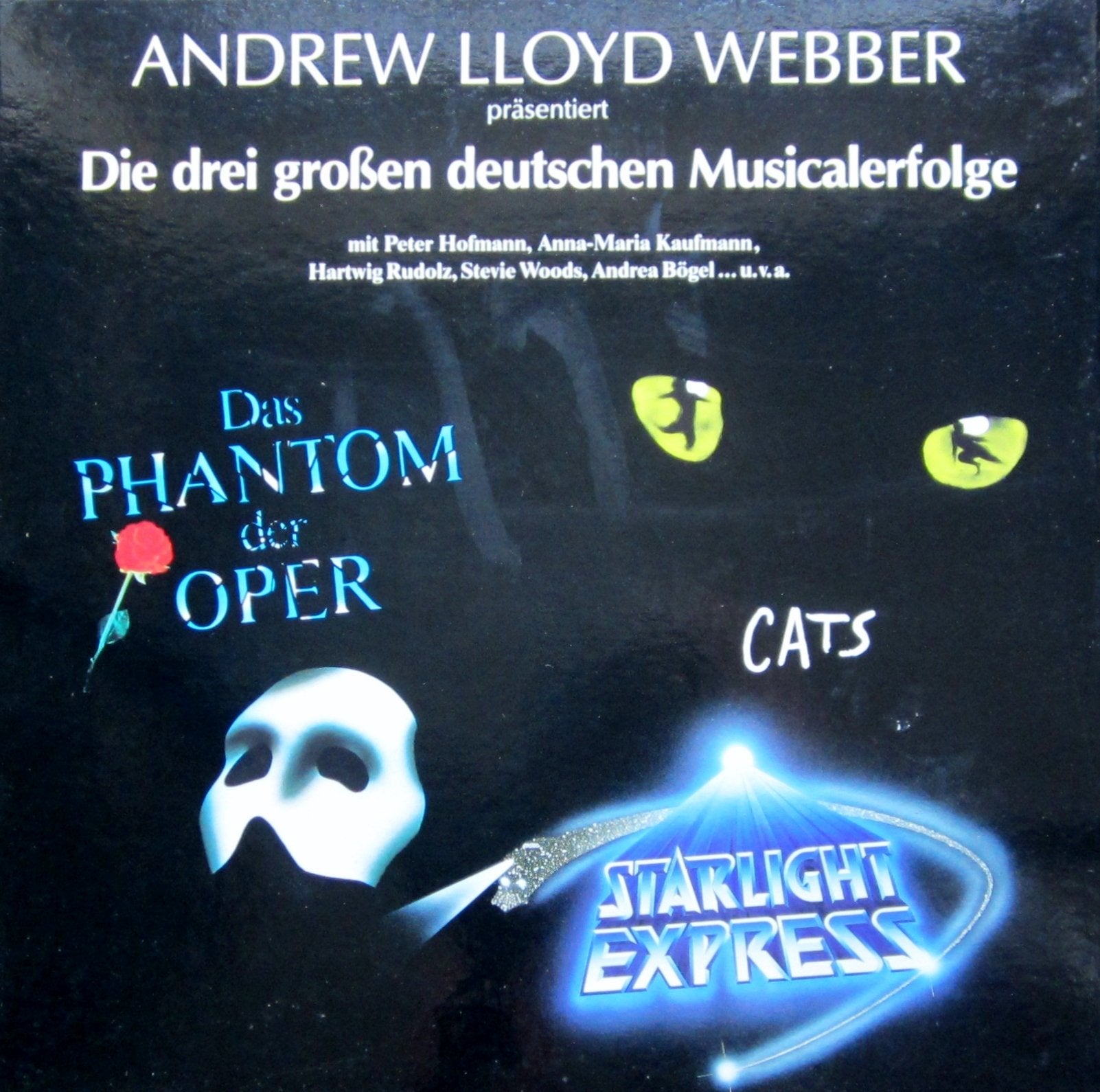 Die drei großen deutschen Musicalerfolge: Cats / Das Phantom der Oper / Starlight Express Soundtracks & Musicals