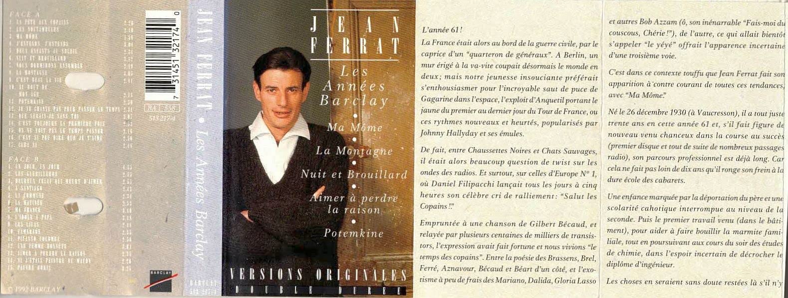 Les Annees Barclay 1962-1972 cd