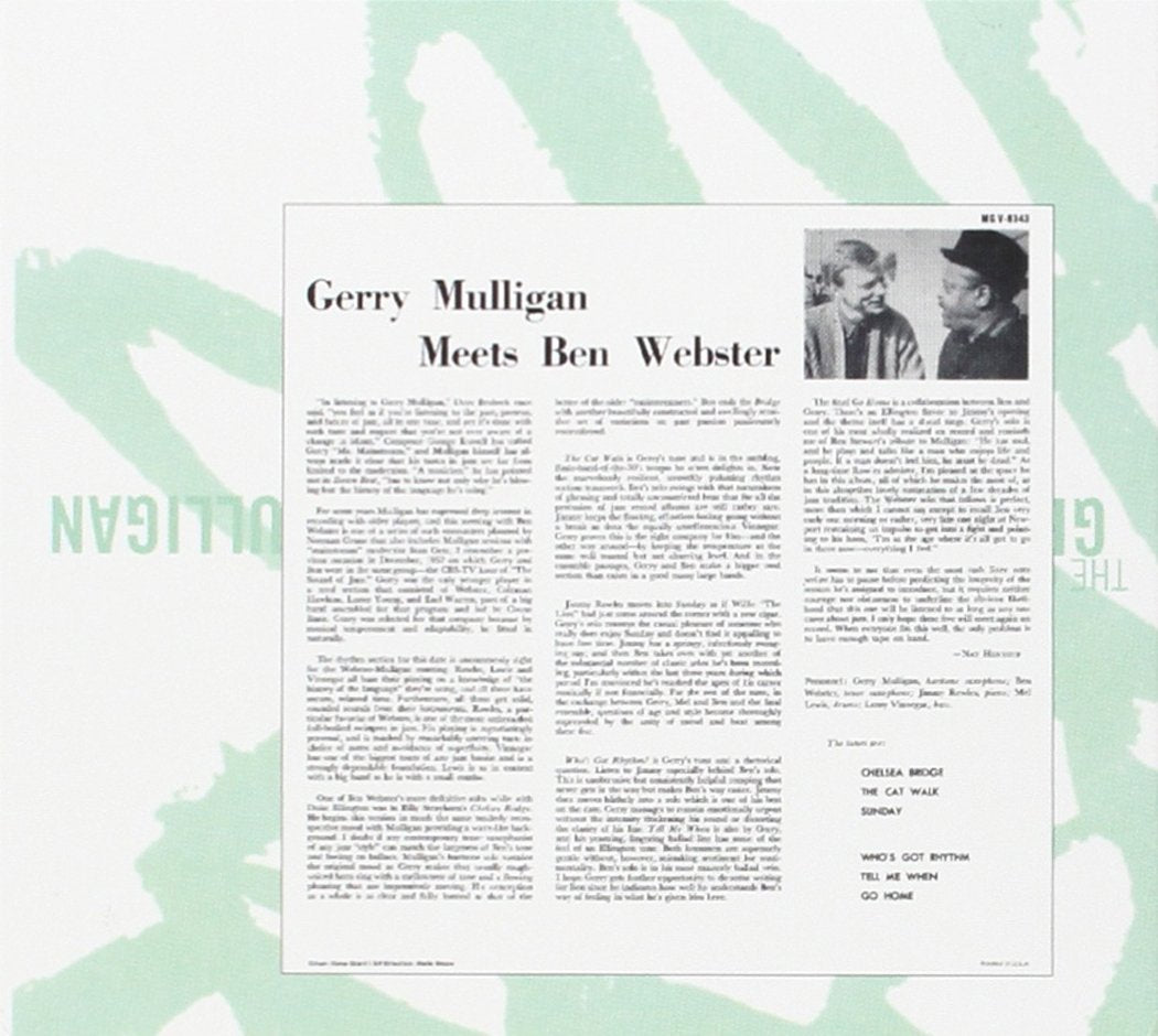 The Complete Gerry Mulligan Meets Ben Webster Sessions (Verve Master Edition) Jazz